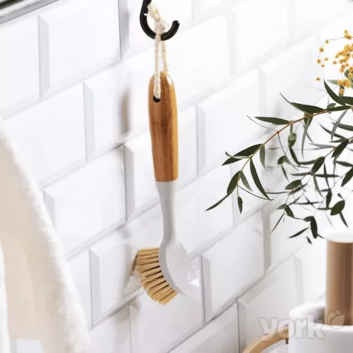 YORK Eco Natural bambusz edénymosó kefe nyéllel 22cm