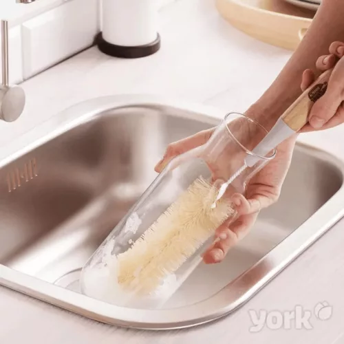 YORK Eco Natural bambusz üvegmosó kefe nyéllel 36cm