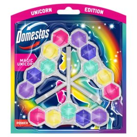 Domestos Power5 WC-frissítő blokk 3x50g Magic Unicorn