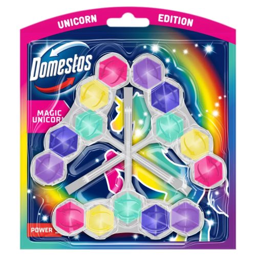 Domestos Power5 WC illatosító rúd Magic Unicorn 3x50g