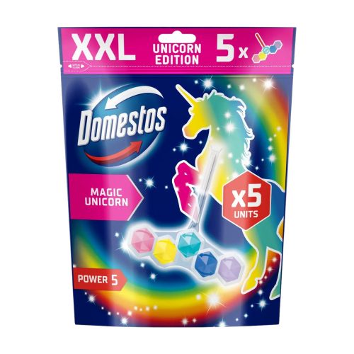 Domestos Power5 WC illatosító rúd Magic Unicorn 5x50g