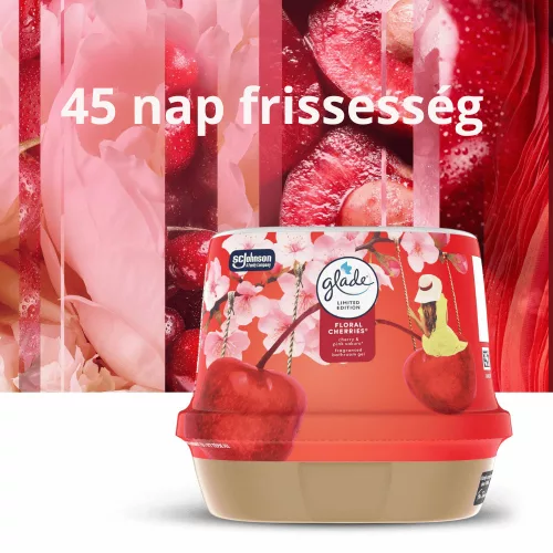Glade Fürdőszobai Illatosító Zselé 180 g Floral Cherries