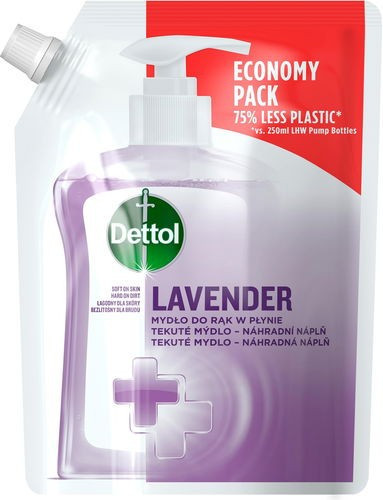 Dettol kézmosó gél UTÁNTÖLTŐ, nyugtató/levendula illattal, 500ml