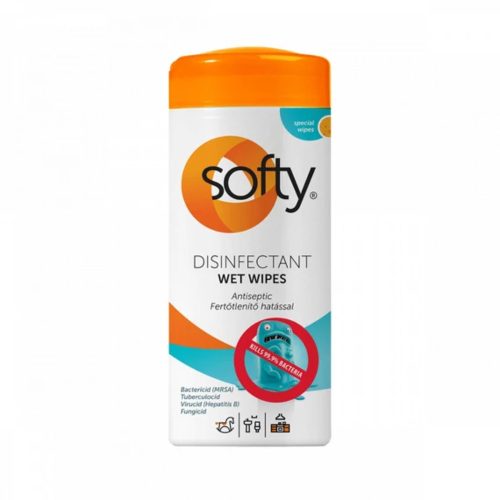 Softy Disinfectant nedves fertőtlenítő törlőkendő 30lap/doboz