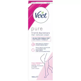   Veet Pure láb és test szőrtelenítő krém - normál bőrre, 100 ml