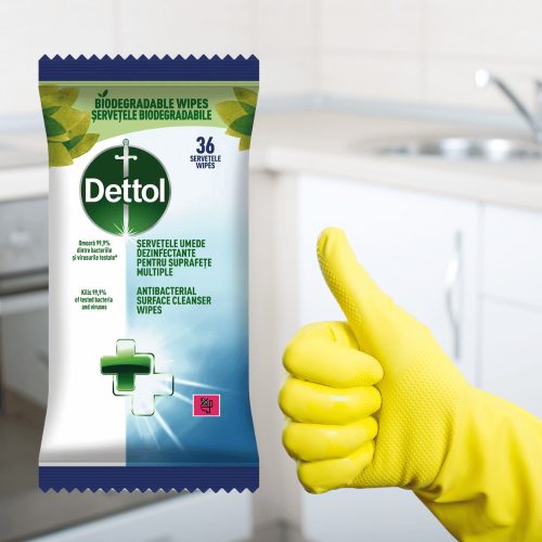 Dettol antibakteriális felülettisztító törlőkendő 36db/csg