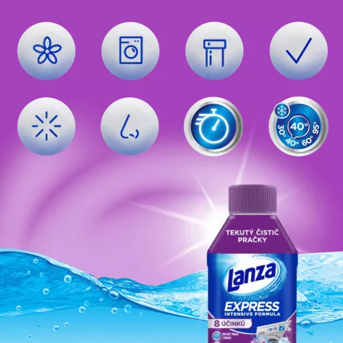 Lanza mosógép tisztító 250ml Express