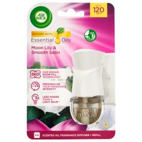   Air Wick elektromos illatosító készülék+utántöltő 19ml smooth satin & moon lily