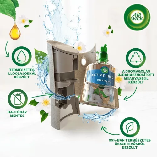 Air Wick Active Fresh készülék+utántöltő 228 ml Jasmine Bouquet