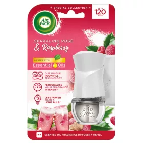   Air Wick elektromos illatosító készülék+utántöltő 19ml pezsgő és málna