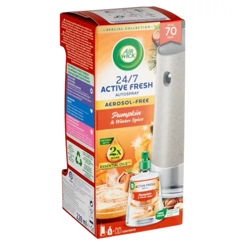 Air Wick Active Fresh készülék+utántöltő 228 ml Pumpkin & Winter Spice