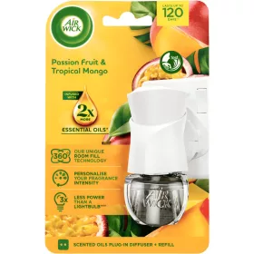   Air Wick elektromos illatosító készülék+utántöltő 19ml Passion fruit & Tropical Mango