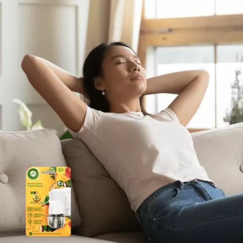 Air Wick elektromos illatosító készülék+utántöltő 19ml Passion fruit & Tropical Mango