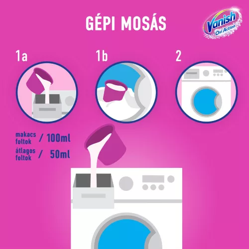 Vanish Oxi Action folteltávolító gél 3L White