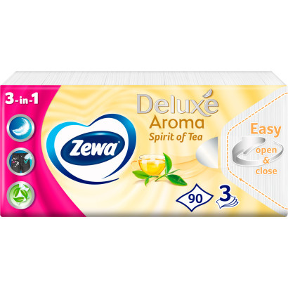 Zewa zsebkendő 90DB/CSG, 3r. Spirit of Tea
