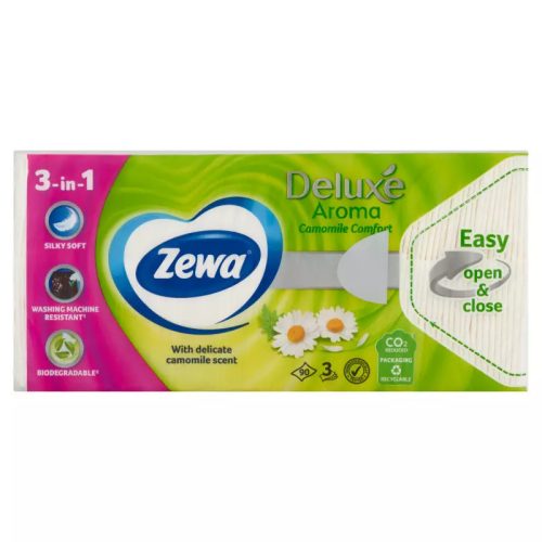 Zewa zsebkendő 90DB/CSG, 3r. camomile comfort