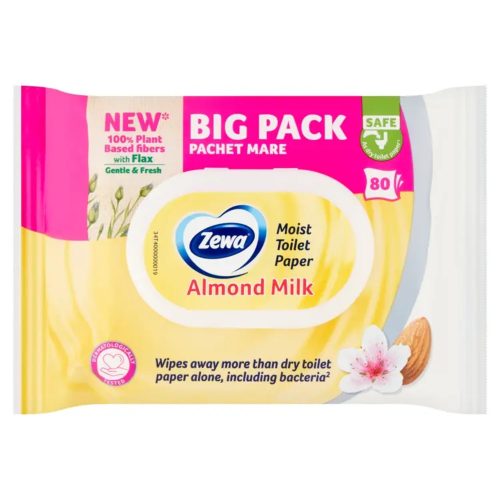 Zewa nedves toalettpapír Bigpack 80db/csg, 12csg/karton Almond milk