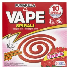Vape szúnyogriasztó spirál Geranio/Muskátli 10db