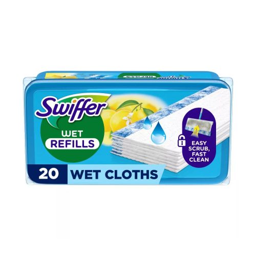 Swiffer Padlótörlő Utántöltő, NEDVES/WET 20 db/doboz
