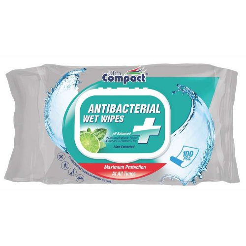 Ultra Compact nedves törlőkendő, univerzális, 100db/csomag