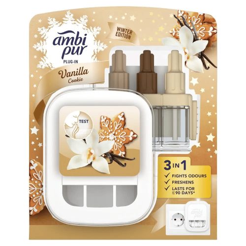 Ambi Pur 3volution készülék + utántöltő Vanilla Cookie 20ml