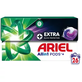   Ariel All in 1 mosókapszula fekete ruhákhoz 26 db-os Extra Black protection