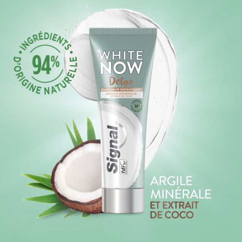 Signal White Now Detox Mineral Clay & Coconut Extract fogkrém 75 ml