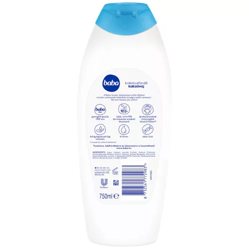 Baba krémtusfürdő kakaóvaj 750 ml