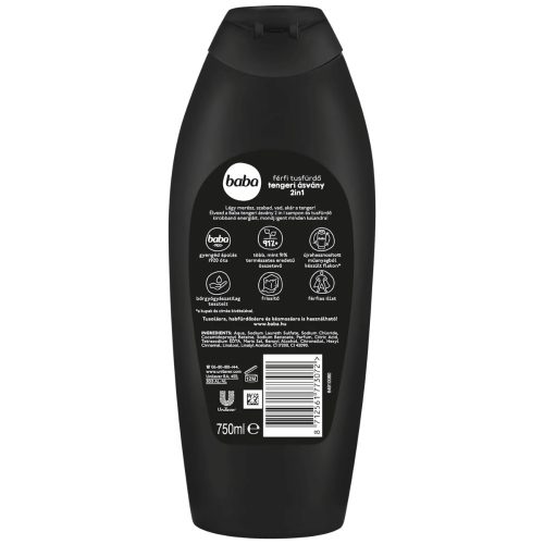 Baba férfi tusfürdő tengeri ásvány 2in1 750 ml