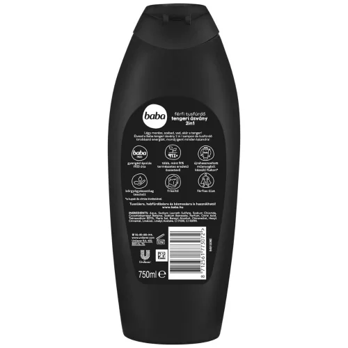 Baba férfi tusfürdő tengeri ásvány 2in1 750 ml