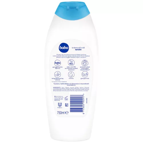 Baba krémtusfürdő lanolin 750 ml