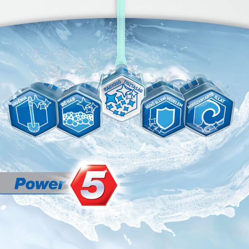 Domestos Power5 WC-frissítő blokk 3x50g Ocean