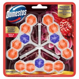 Domestos Aroma Lux WC-frissítő blokk 3x55g Dahlia Wish