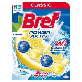 Bref Power Aktiv WC tisztító golyó Lemon 50g