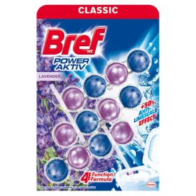   Bref Power Aktiv WC tisztító golyó Lavender 3×50 g (3 db)