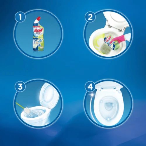 Bref Power Aktív Wc tisztító gél 700ml óceán