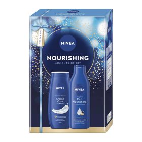  Nivea Nourishing Moments of Joy Ajándékcsomag - Krémtusfürdő 250 ml+ Testápoló tej 250 ml