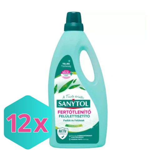 Sanytol fertőtlenítő felülettisztító eucalyptus 1L KARTON - 12 db