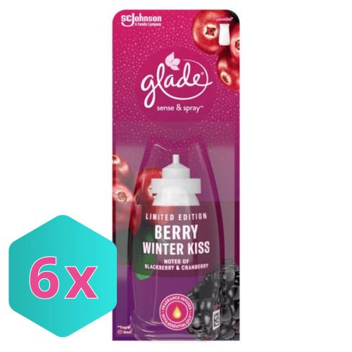 Glade Sense and Spray automata légfrissítő utántöltő 18 ml - Berry Winter Kiss KARTON - 6 db