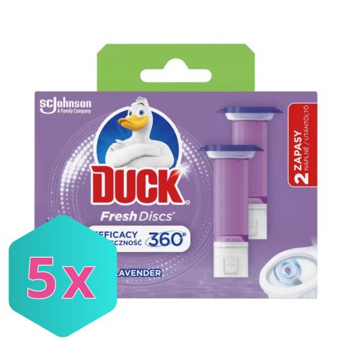 Duck wc öblítő korong UTÁNTÖLTŐ, Levendula 2X36ml/csg KARTON - 5 db