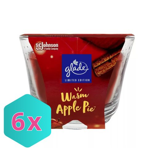 Glade illatgyertya - Warm Apple Pie 204g KARTON - 6 db