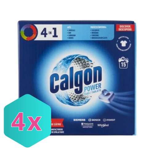 Calgon 4in1 Vízlágyító tabletta 15db KARTON - 4 db