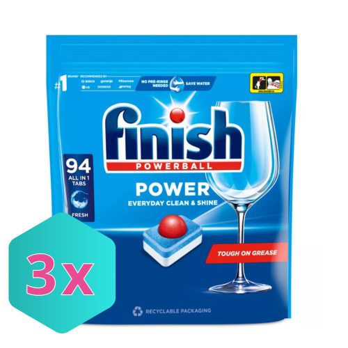 Finish Power mosogatótabletta 94db-os KARTON - 3 db