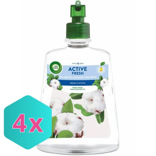 Air Wick ACTIVE FRESH utántöltő 228 ml Fresh Cotton KARTON - 4 db