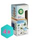 4 db Air Wick Active Fresh automata légfrissítő készülék és utántöltő Friss Pamut (228 ml)
