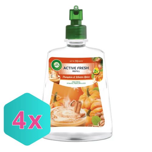 Air Wick ACTIVE FRESH utántöltő 228 ml Pumpkin & Winter Spice KARTON - 4 db