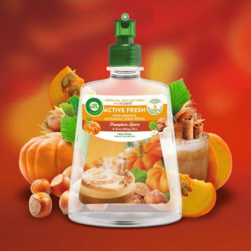 Air Wick ACTIVE FRESH utántöltő 228 ml Pumpkin & Winter Spice KARTON - 4 db