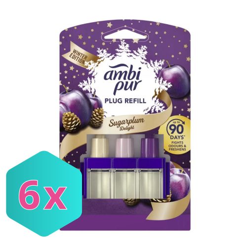 Ambi Pur 3volution utántöltő Sugarplum 20ml KARTON - 6 db