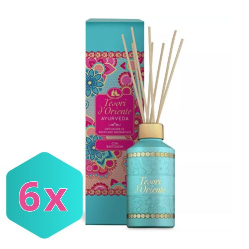 TESORI D'ORIENTE AYURVEDA pálcás illatosító diffúzor 200ml KARTON - 6 db