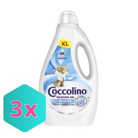   Coccolino Care mosógél White - 68 mosás 2,72L KARTON - 3 db